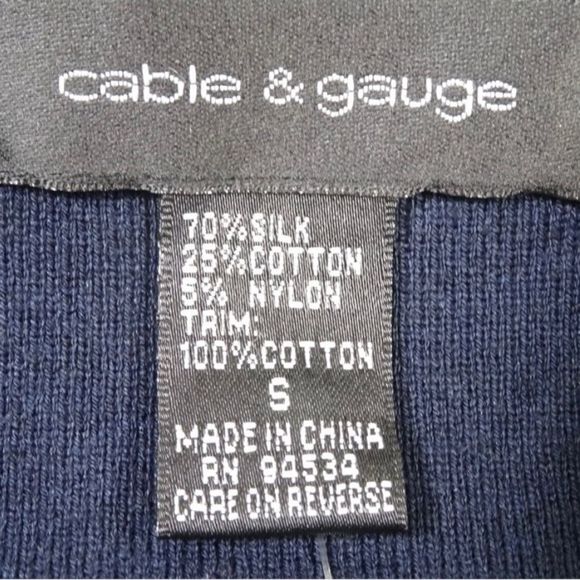 Cable & Gauge Yellow Collared Sweater Size S - Picture 3 of 11